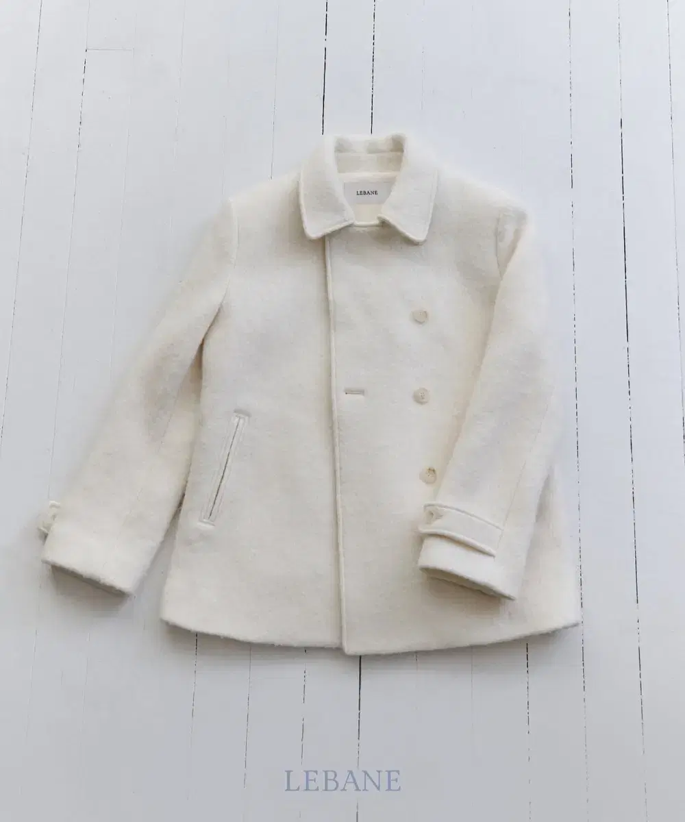 르베인 Lebane Villa Alpaca Half Coat(Cream)